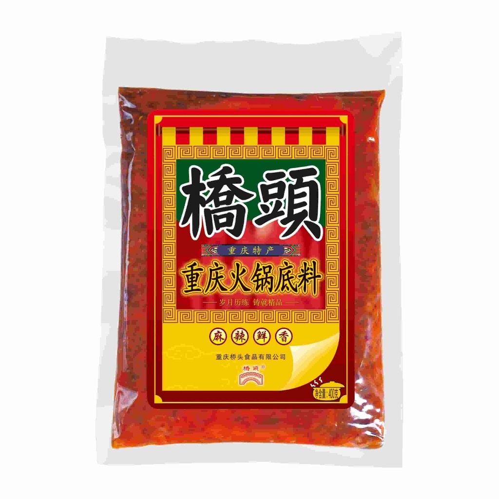 400克桥头重庆火锅底料(透明)