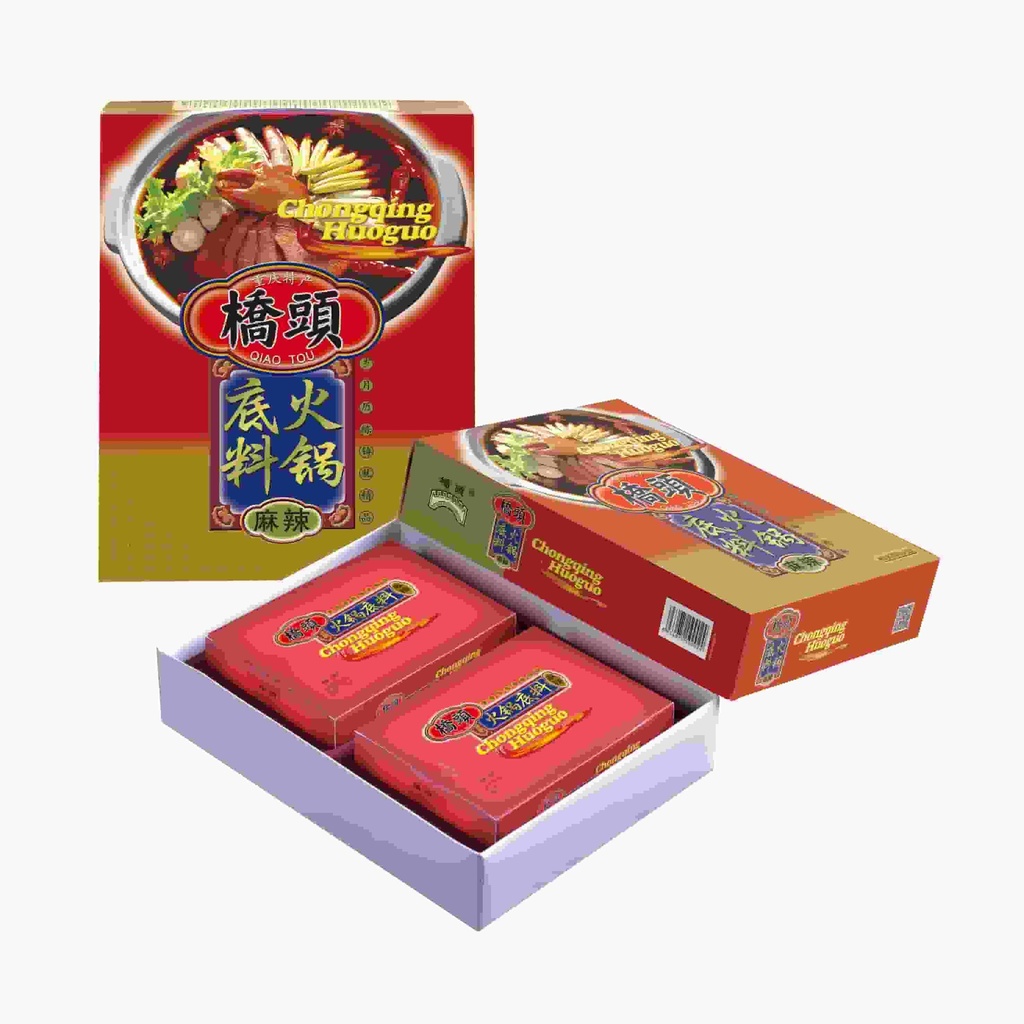 600克桥头火锅礼盒(麻辣礼盒装)