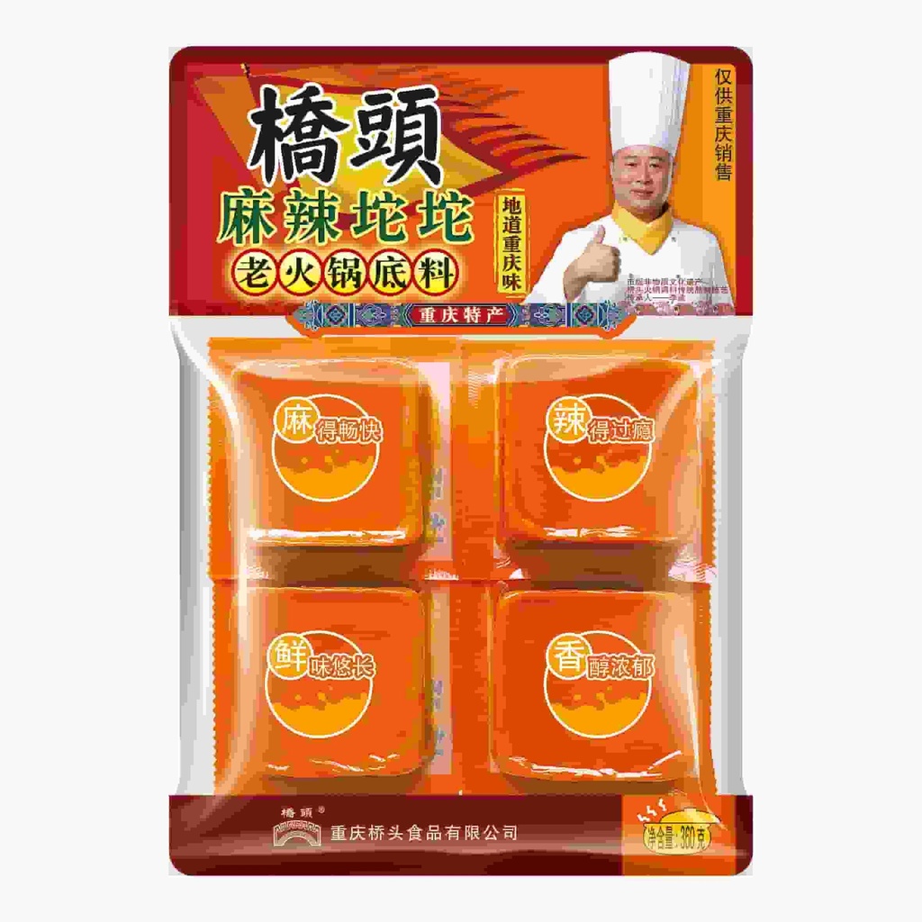 360克桥头麻辣坨坨老火锅底料(特麻特辣)