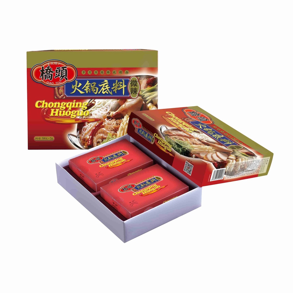 600克桥头火锅底料(微辣礼盒装)（醇香）