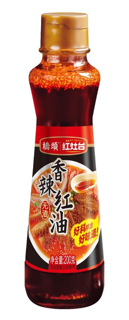 200克桥头红灶台香辣红油（无渣）